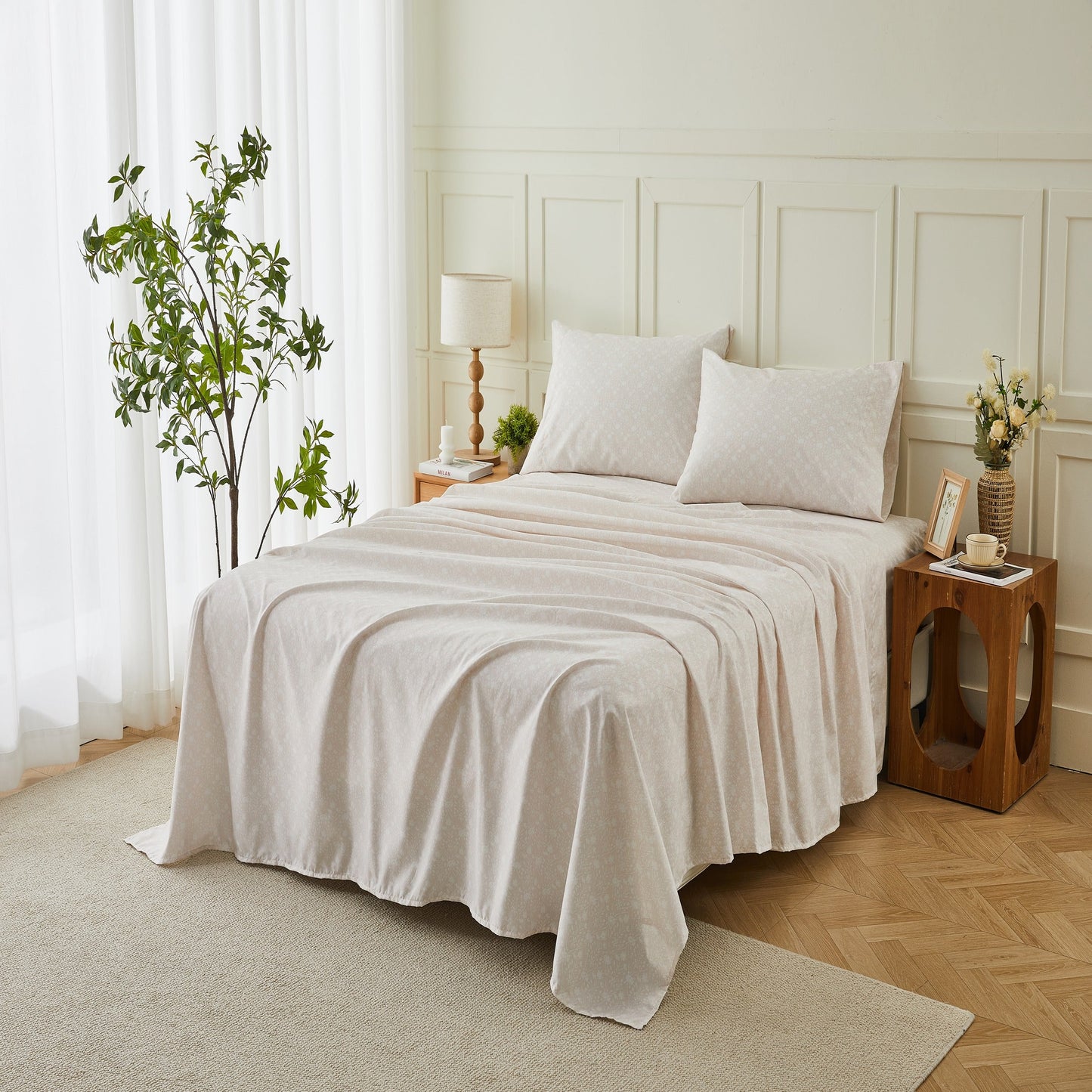 Kathy Ireland Extra Soft Printed 4 Piece Sheet Set