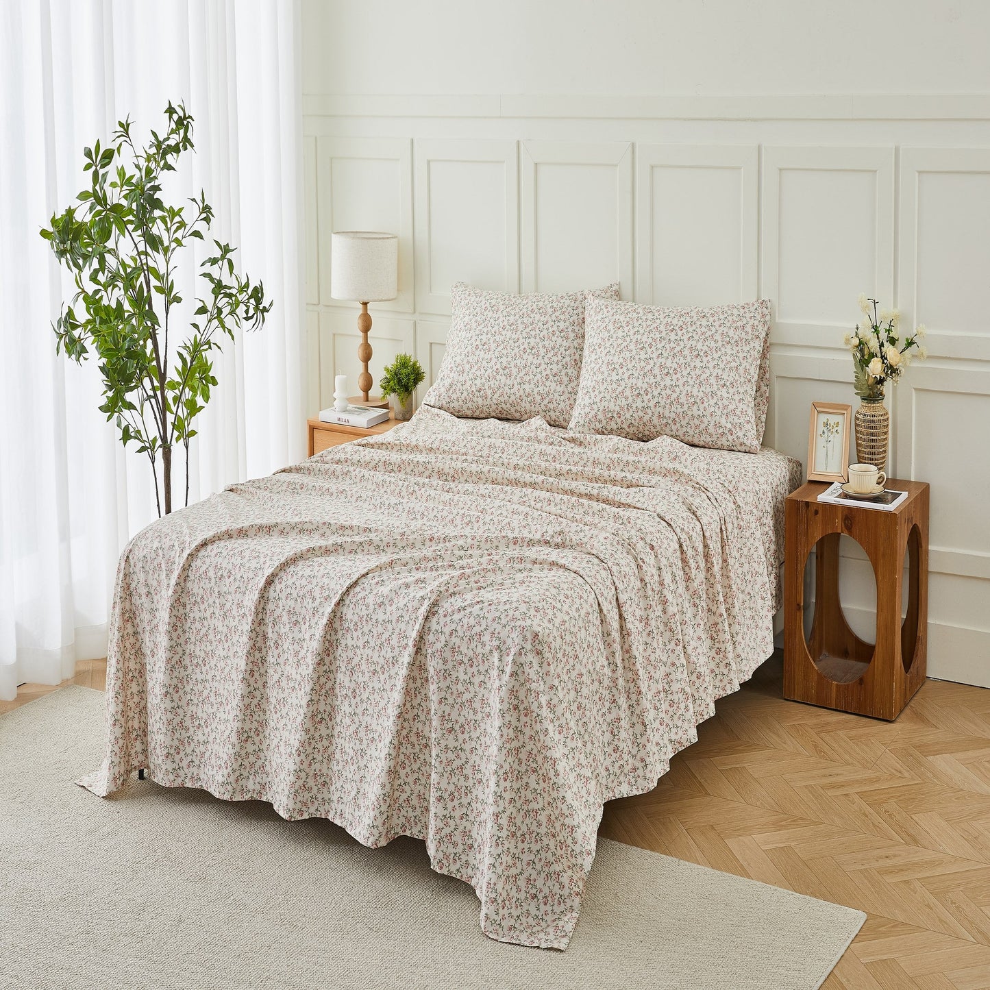 Kathy Ireland Extra Soft Printed 4 Piece Sheet Set
