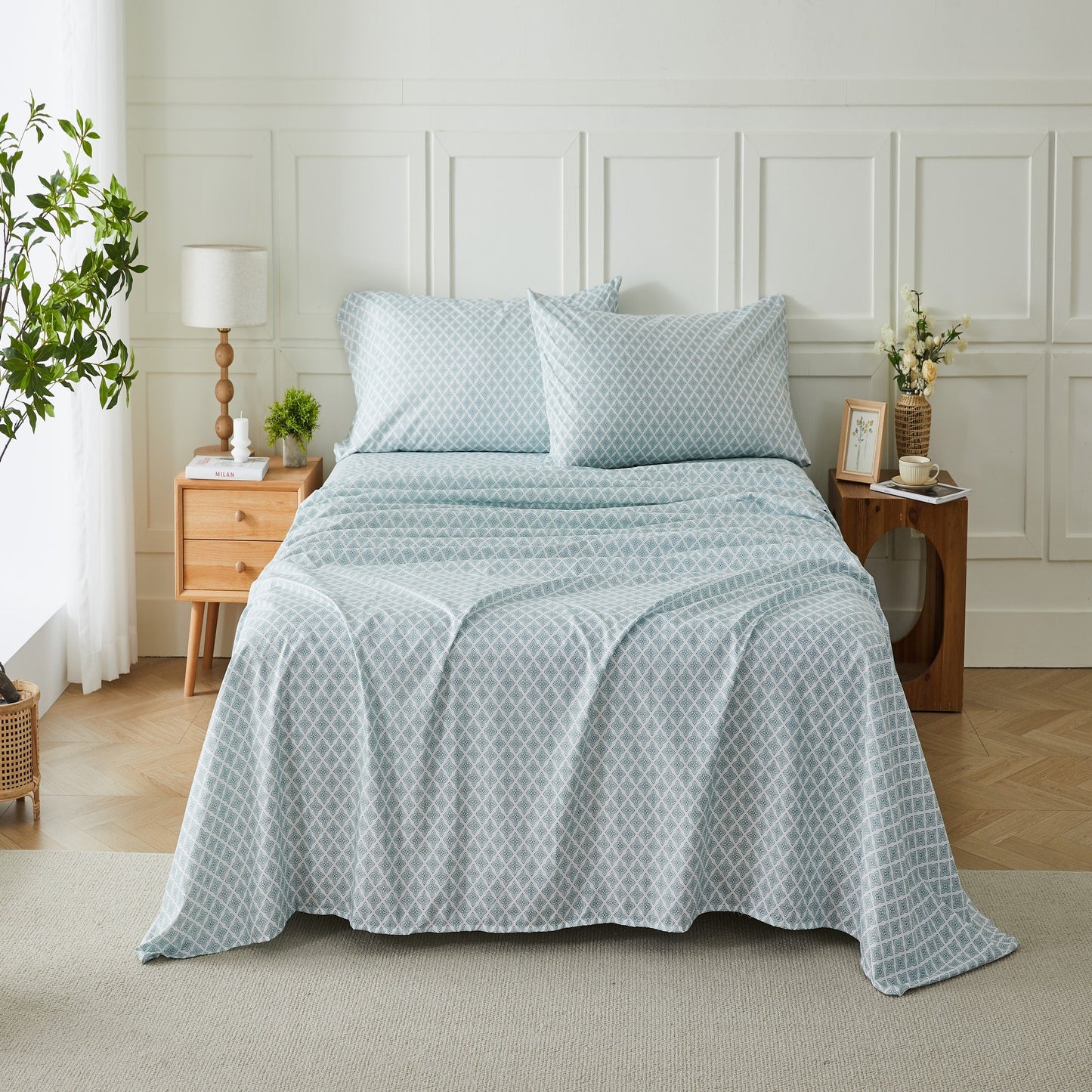 Kathy Ireland Extra Soft Printed 4 Piece Sheet Set
