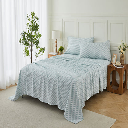 Kathy Ireland Extra Soft Printed 4 Piece Sheet Set