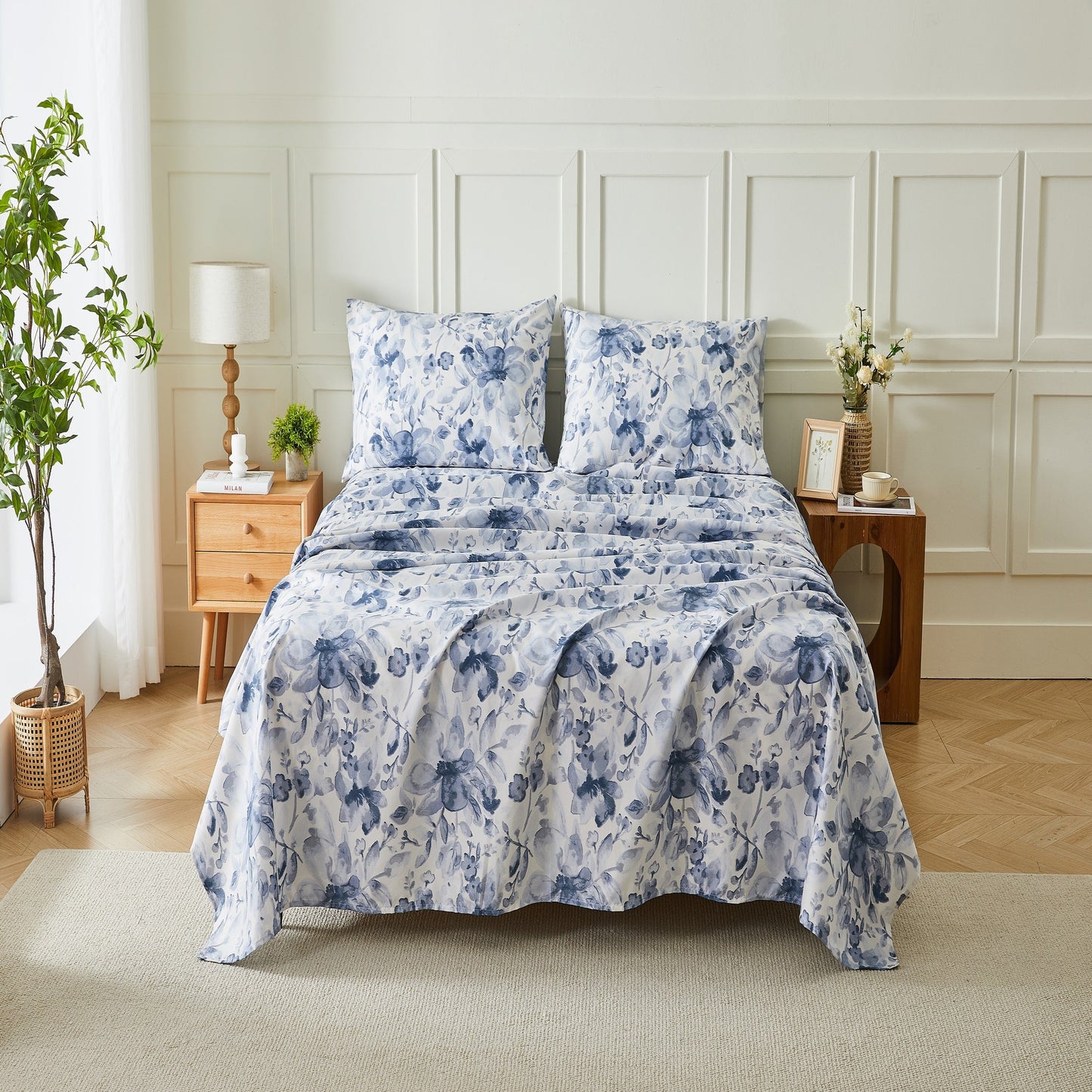 Kathy Ireland Extra Soft Printed 4 Piece Sheet Set