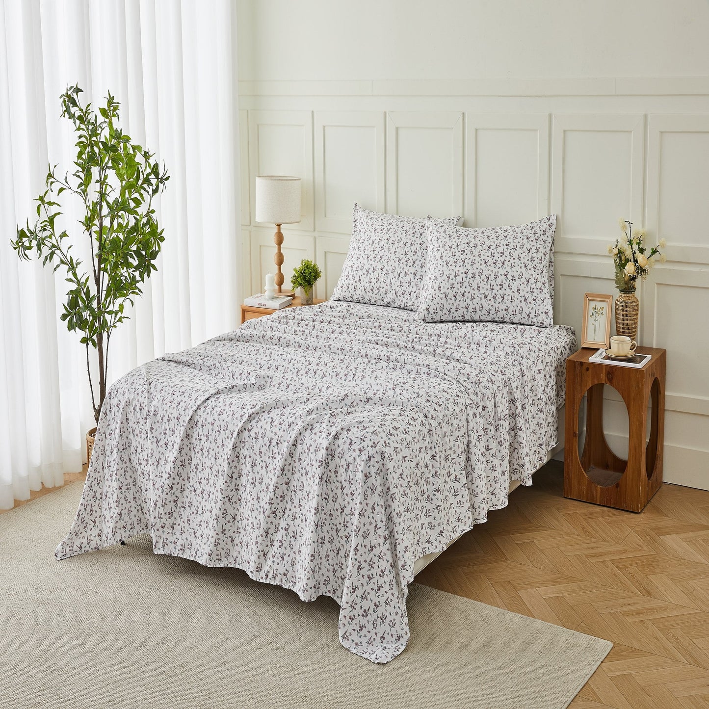 Kathy Ireland Extra Soft Printed 4 Piece Sheet Set