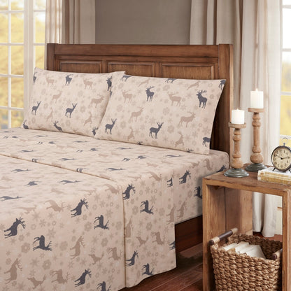 Kathy Ireland 100% Turkish Cotton Flannel Sheet Set