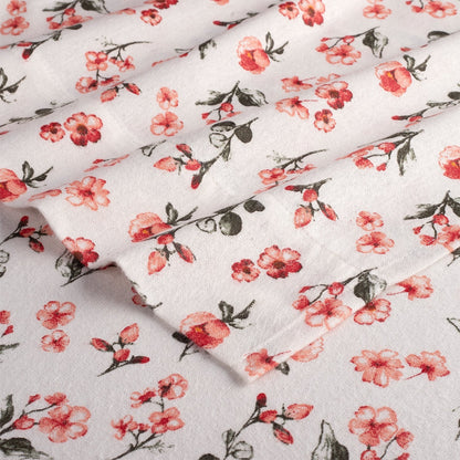 Kathy Ireland 100% Turkish Cotton Flannel Sheet Set
