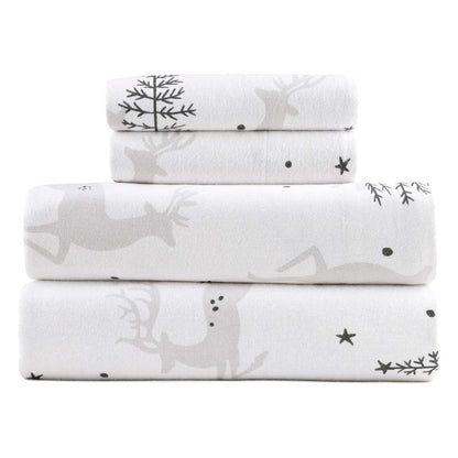 Kathy Ireland 100% Turkish Cotton Flannel Sheet Set