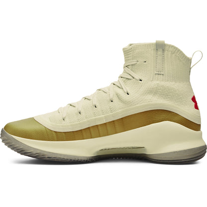 Under Armour Mens Curry 4 Retro - Metallic Gold/White