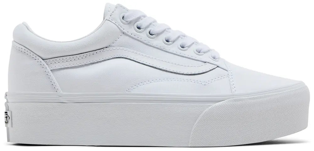 [vn0a7q5mw00] Mens Vans Fu Old Skool Stackform 'white' - True White