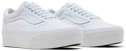 [vn0a7q5mw00] Mens Vans Fu Old Skool Stackform 'white' - True White