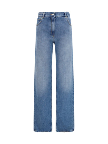Straight-Leg Jeans Light Blue