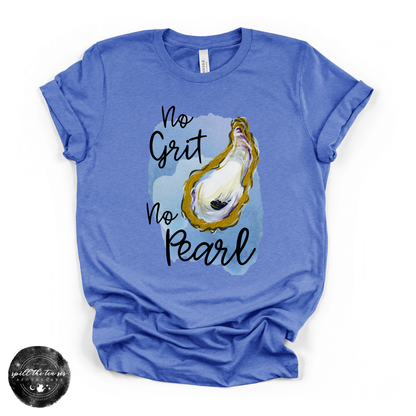 No Grit No Pearl Tee | Oyster Nautical Graphic T-Shirt