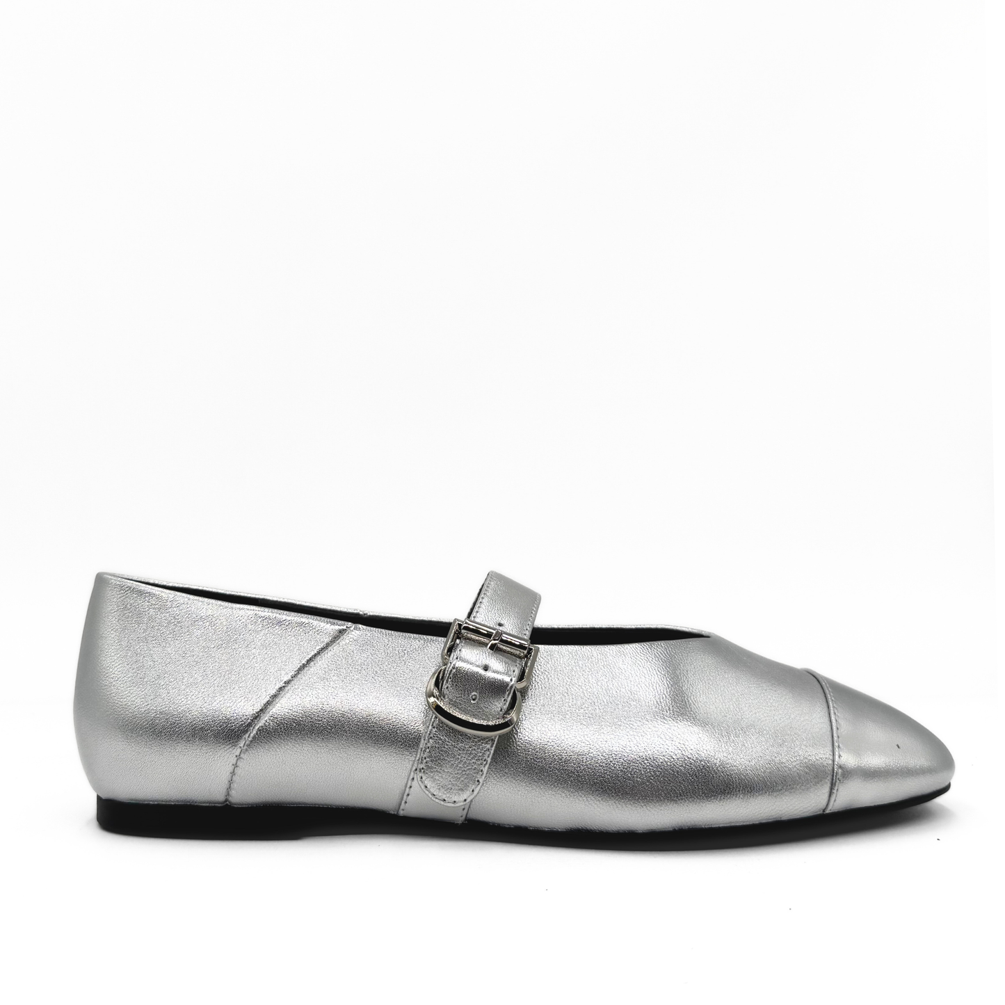Reign Cap Toe Mary Janes - Silver