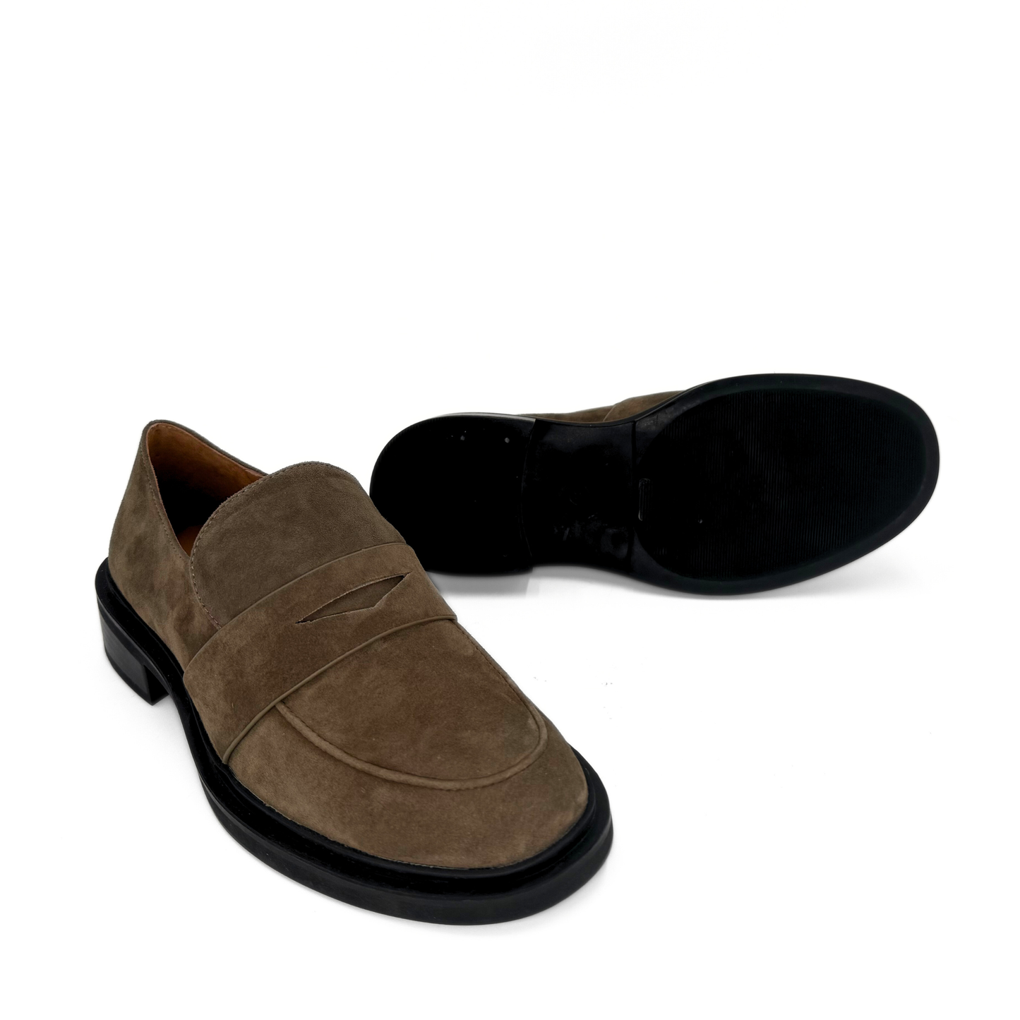 Drew Suede Loafers - Dark Brown