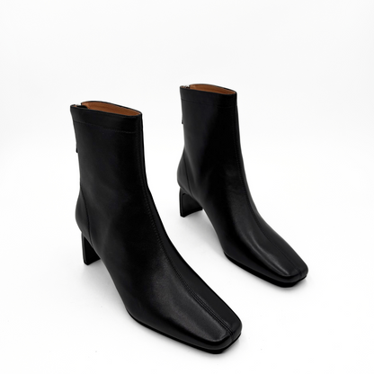 Harlow Leather Bootie - Black