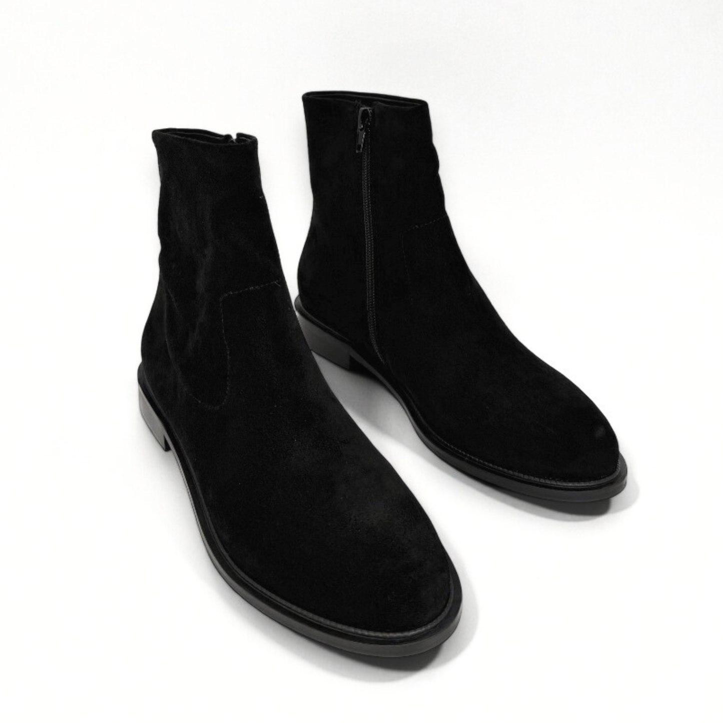 Flacco Suede Booties - Black
