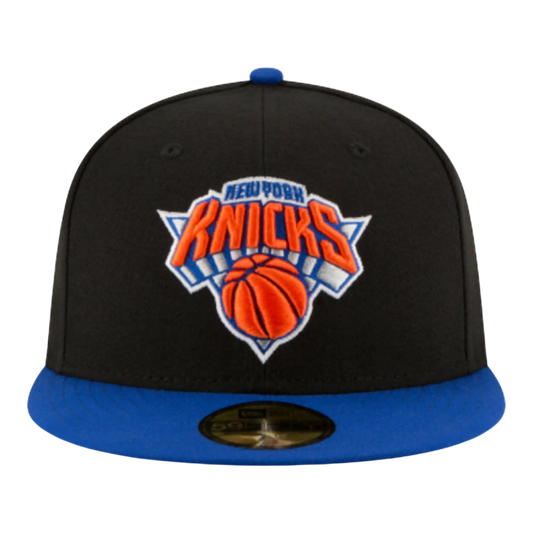 New Era 59FIFTY NBA New York Knicks 2-Tone Men Fitted Hat Black/Blue