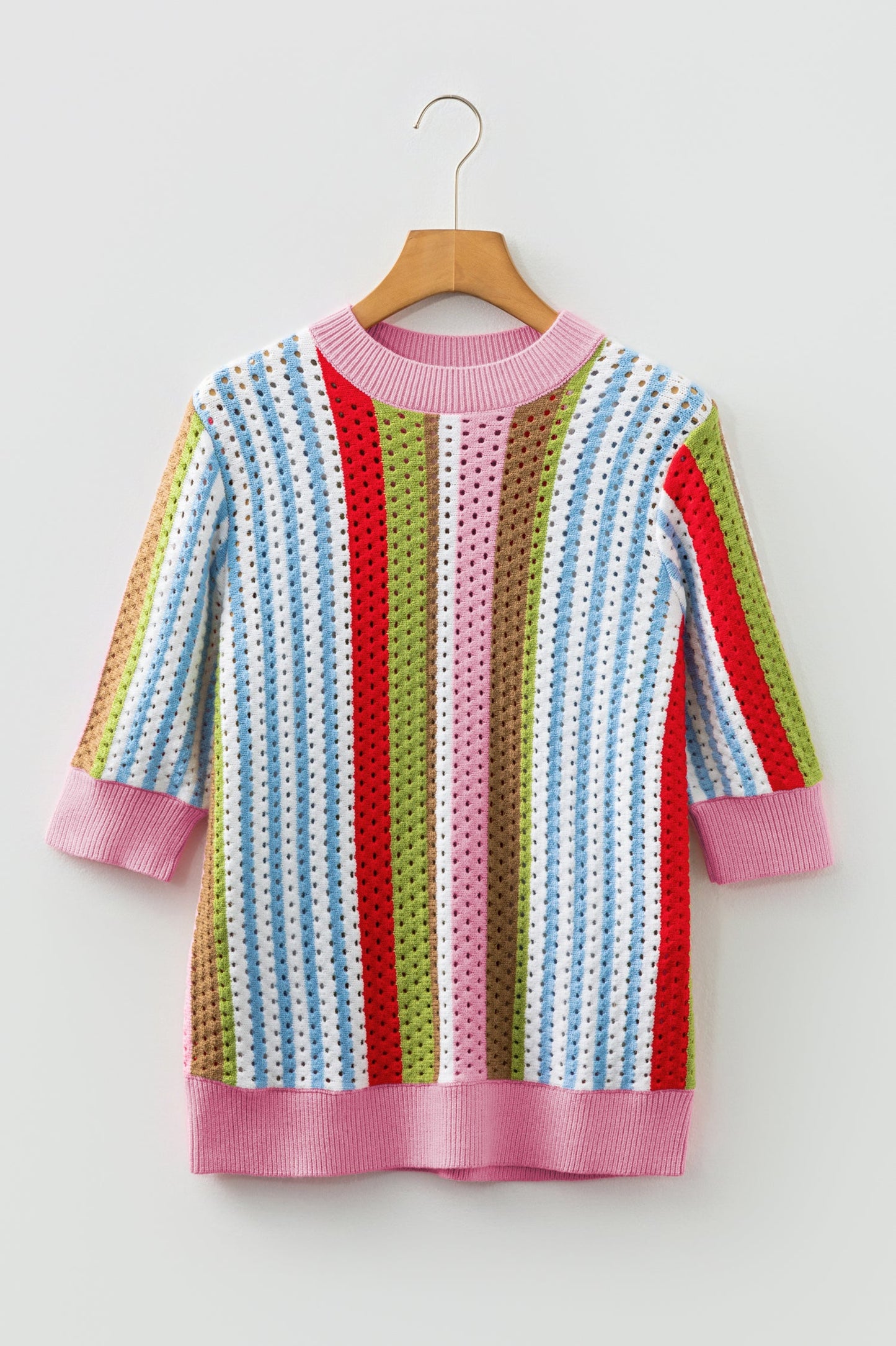 Threaded Pear Alora Knit Short Sleeve Sweater