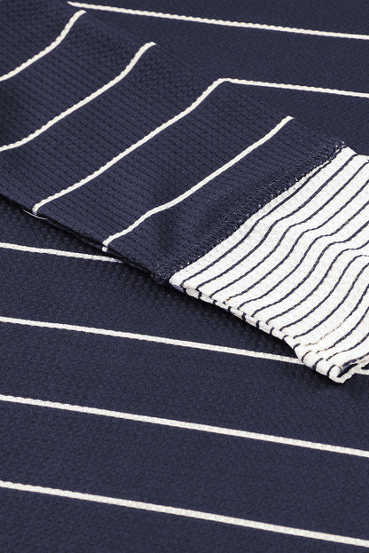 Threaded Pear Simone Henley Waffle Knit Top