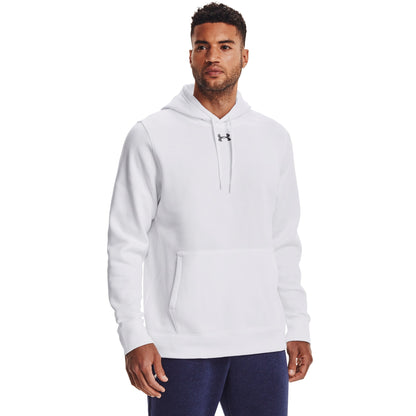 Under Armour Mens UA Hustle Fleece Hoody - White