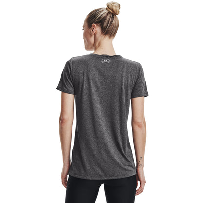 Under Armour Womens UA Short Sleeve Locker Tee 2.0 - Carbon Heather