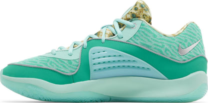 Nike Men's Kd16 "Wanda" - Mint Foam/Metallic Silver-Emerald Rise Sneakers