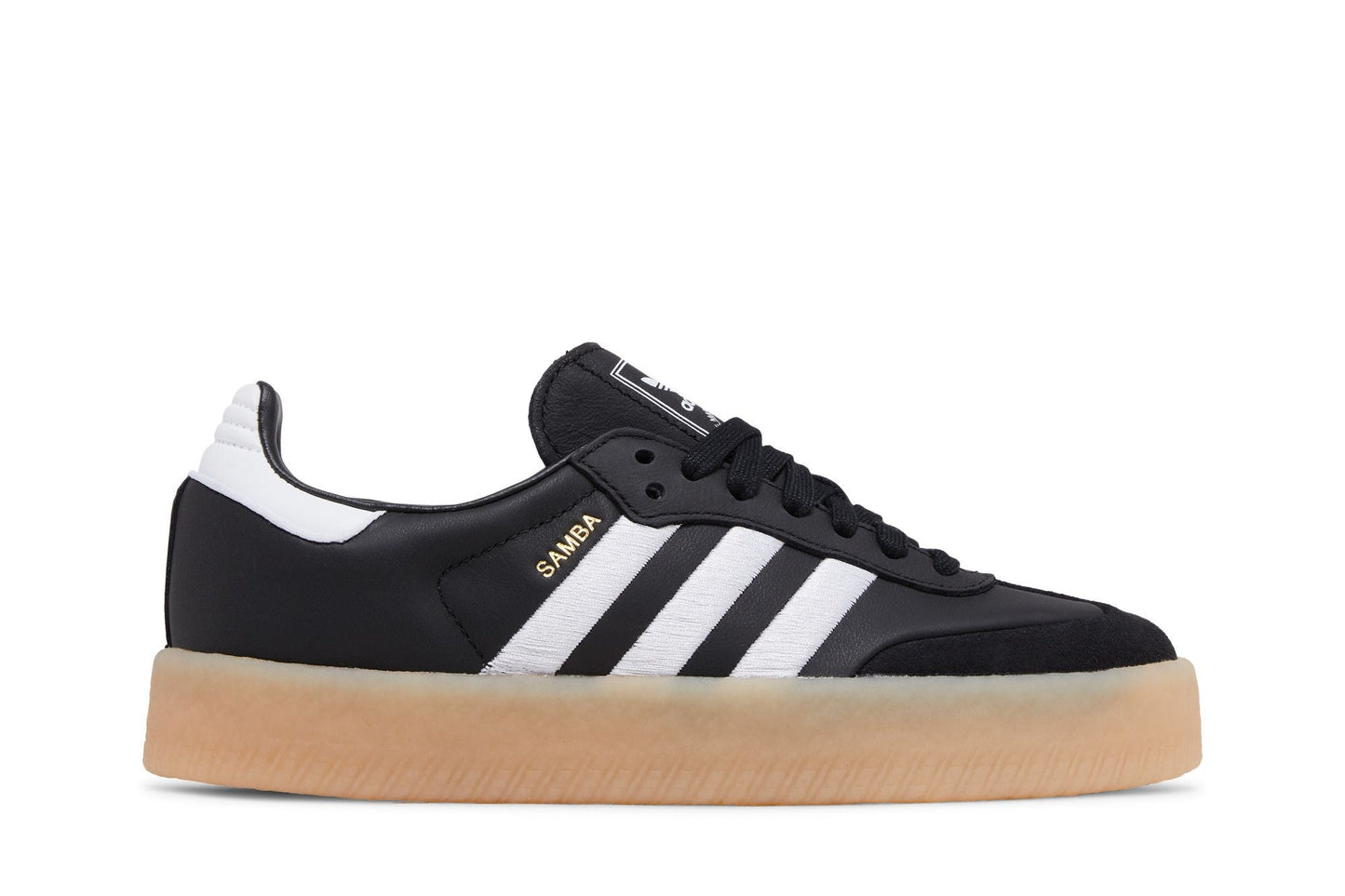 [ID0436] Womens adidas Originals Sambae 'Black White Gum'