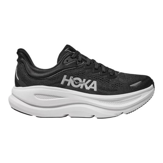 HOKA Bondi 9 Men Running Sneakers Black/White