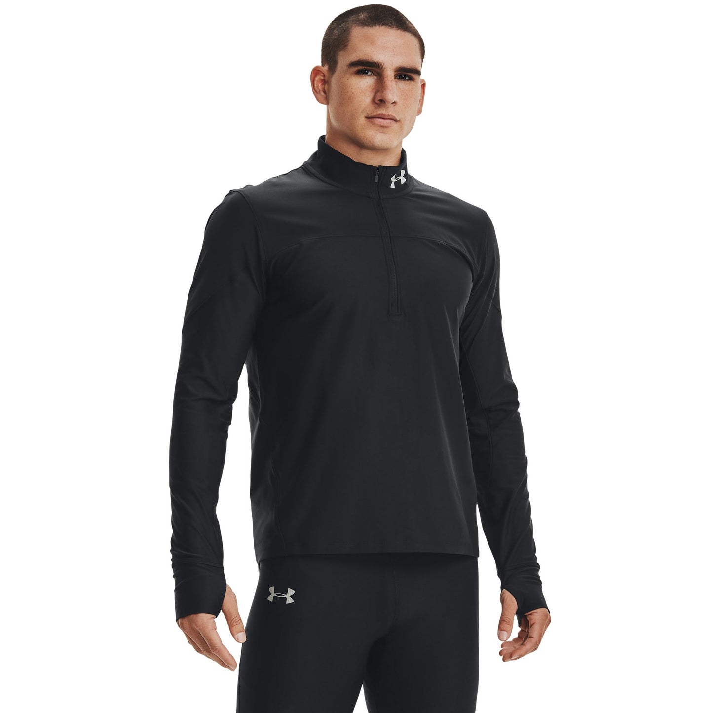 Under Armour Mens UA Sweatshirt Qualifier Half Zip - Black