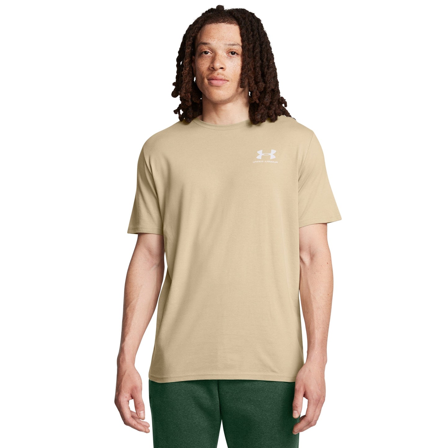 Under Armour Mens UA Sportstyle Left Chest Short Sleeve T-Shirt - Khaki