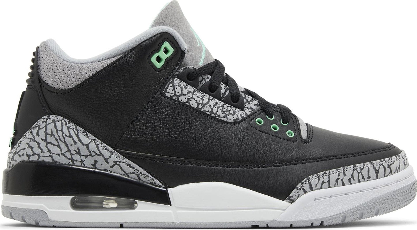 Black/Green Glow-Wolf Grey-White-