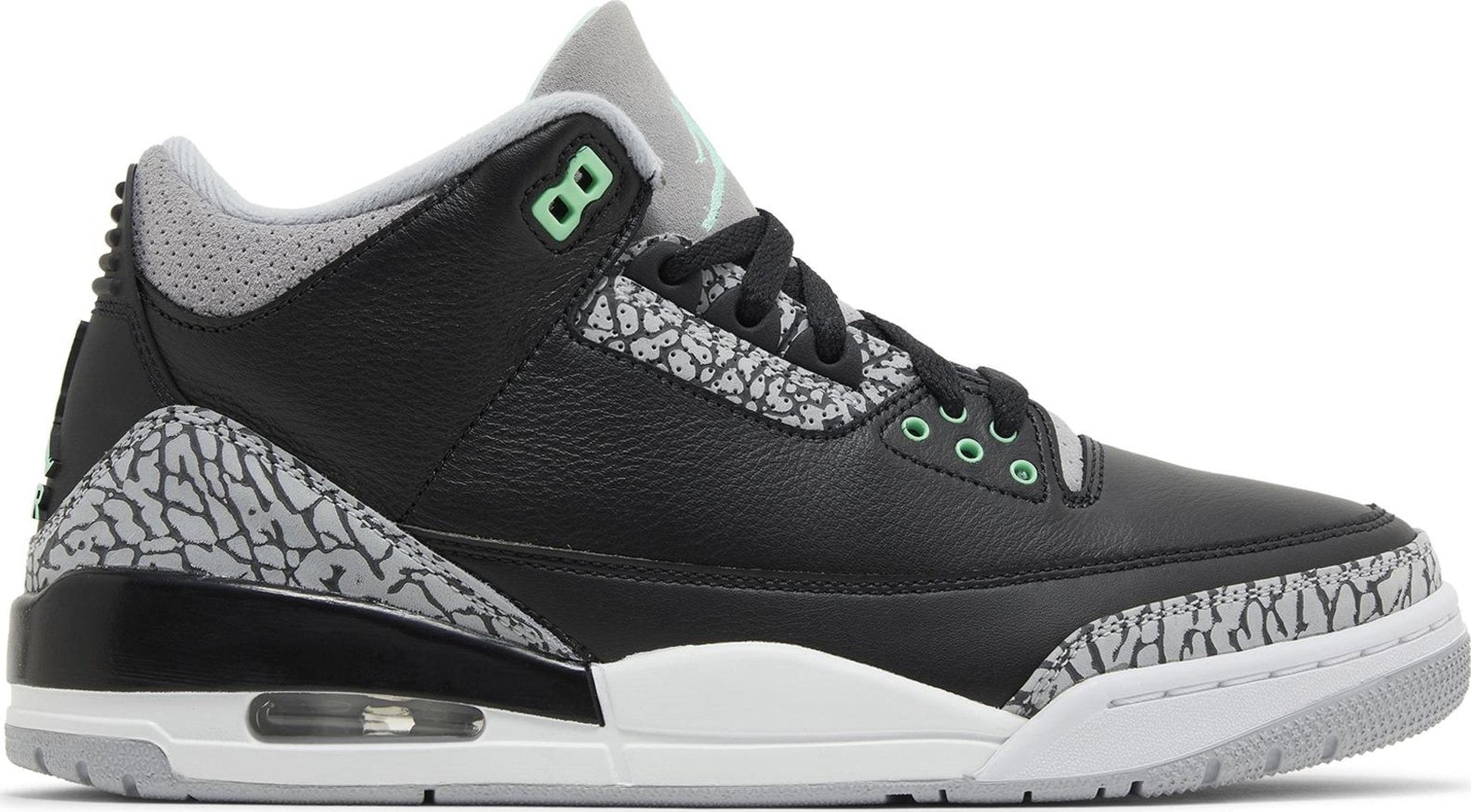 Black/Green Glow-Wolf Grey-White-