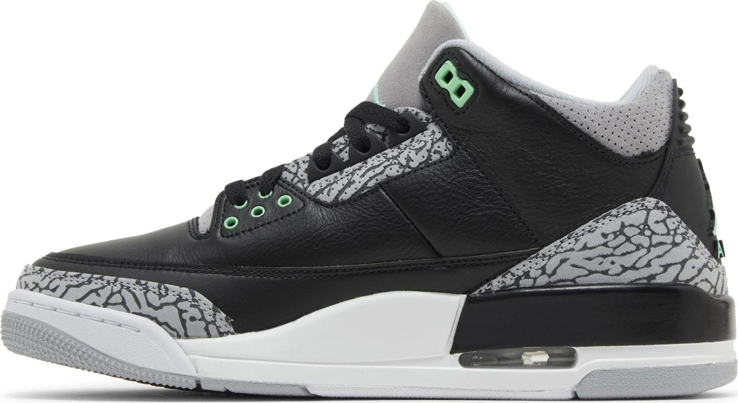 Black/Green Glow-Wolf Grey-White-