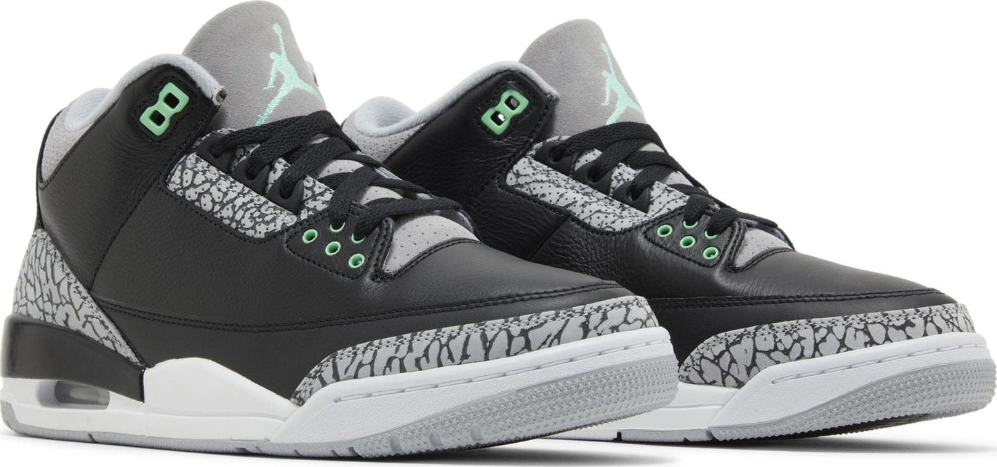 Black/Green Glow-Wolf Grey-White-