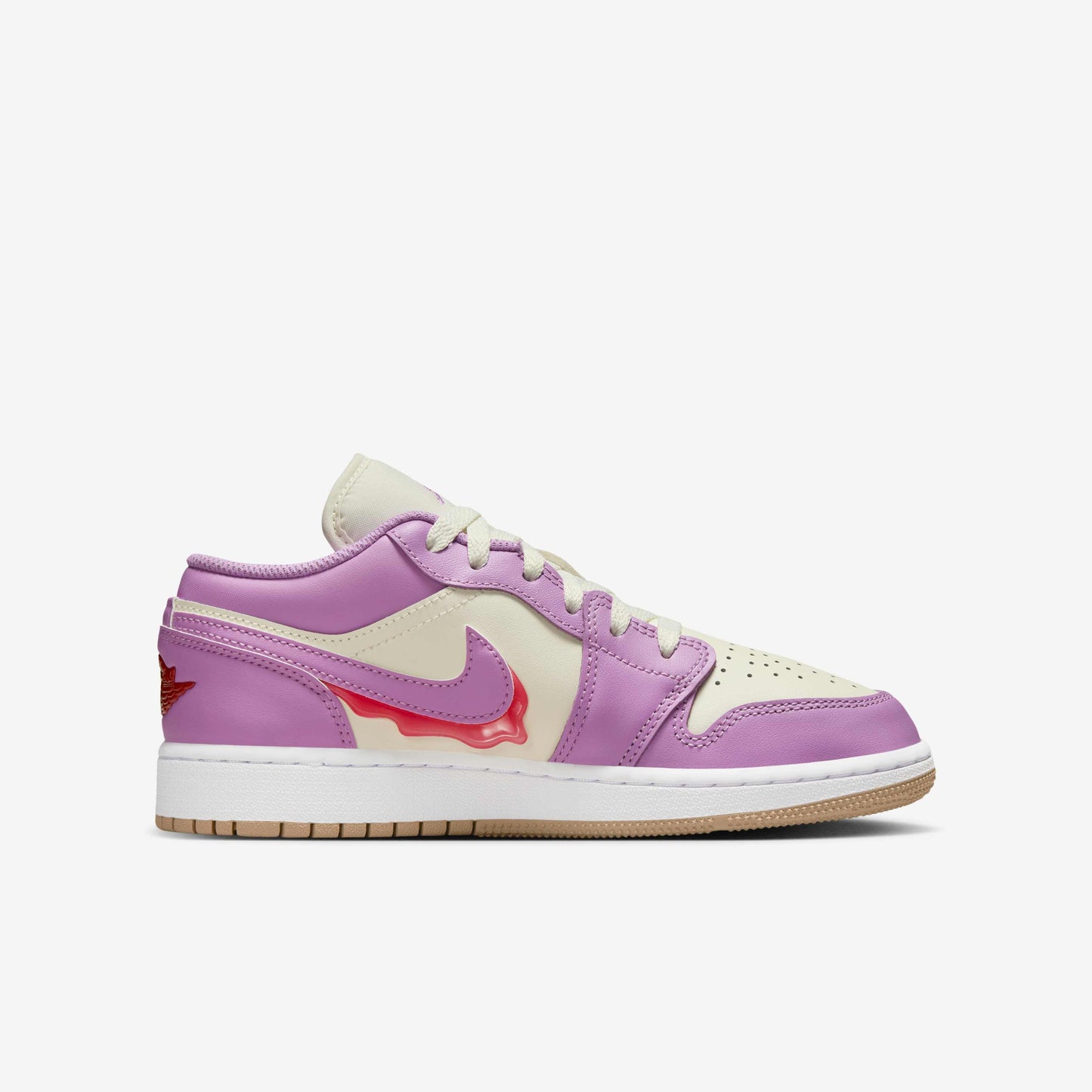 [hj5961-500] Grade School Air Jordan Retro 1 Low Se Fem 'peanut Butter & Jelly'