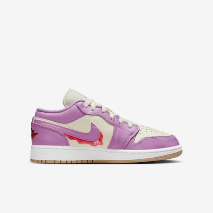 [hj5961-500] Grade School Air Jordan Retro 1 Low Se Fem 'peanut Butter & Jelly'