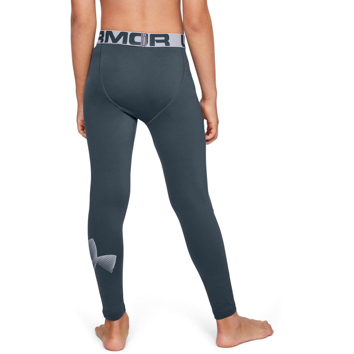 Under Armour Youth UA Boy'S Coldgear Armour Leggings - Gray