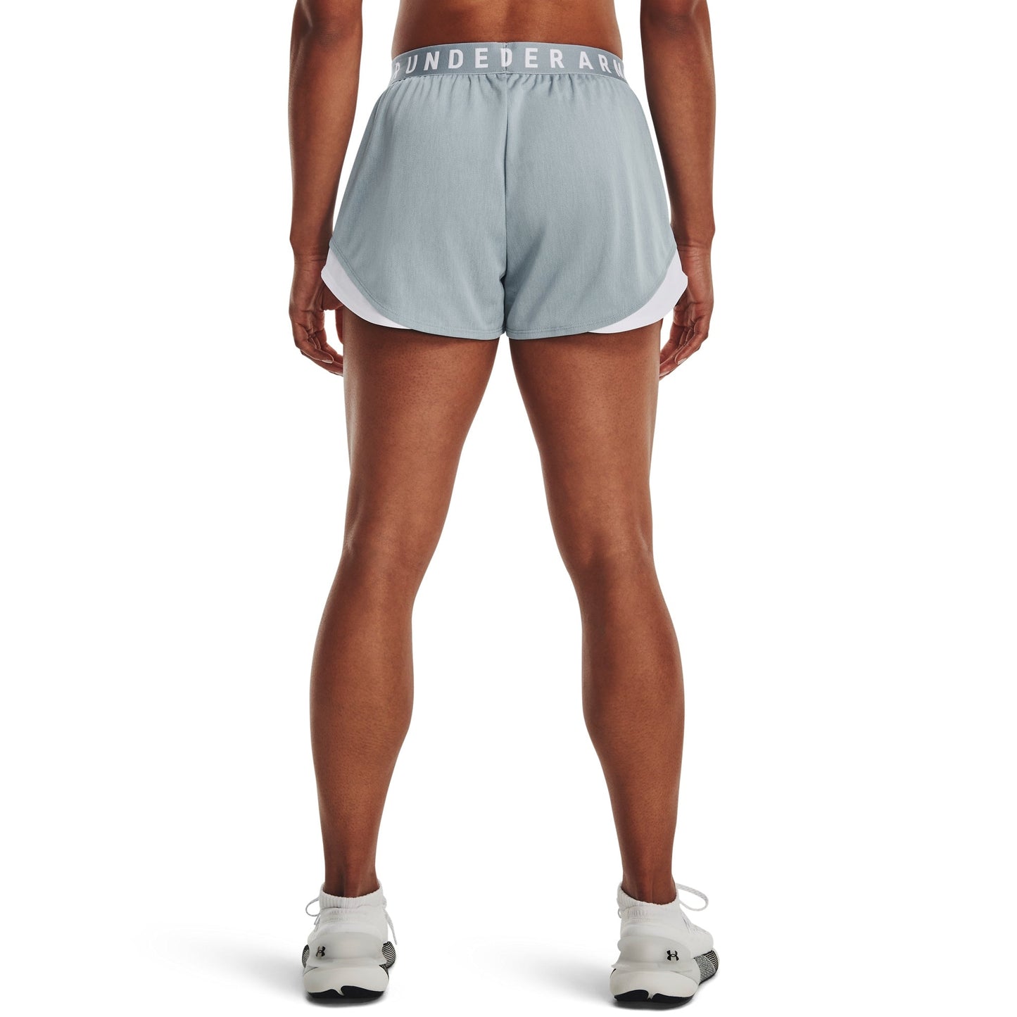 Under Armour Womens UA Play Up 3.0 Twist Shorts - Harbor Blue/White