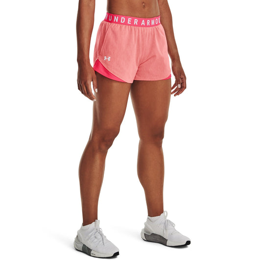Under Armour Womens UA Play Up 3.0 Twist Shorts - Posh Pink/White