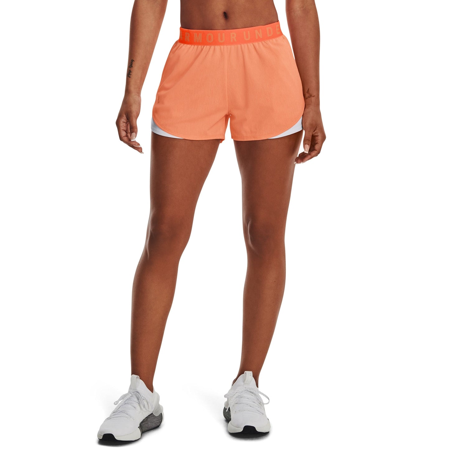 Under Armour Womens UA Play Up 3.0 Twist Shorts - Orange