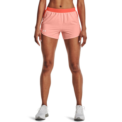 Under Armour Womens UA Fly By 2.0 Short - Orange