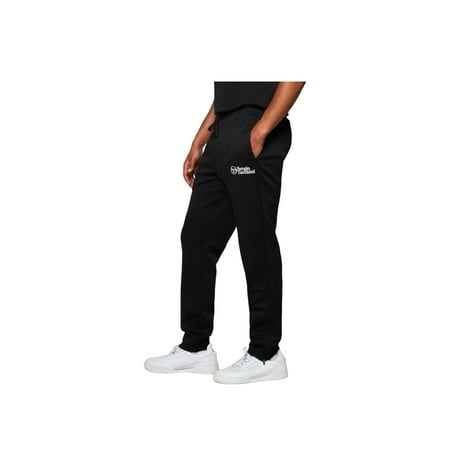 Sergio Tacchini Pero Men's Track Pants — Black Beauty Double Piqué