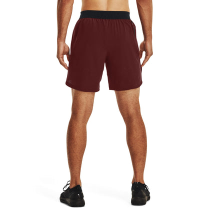 Under Armour Mens UA Stretch-Woven Shorts - Red