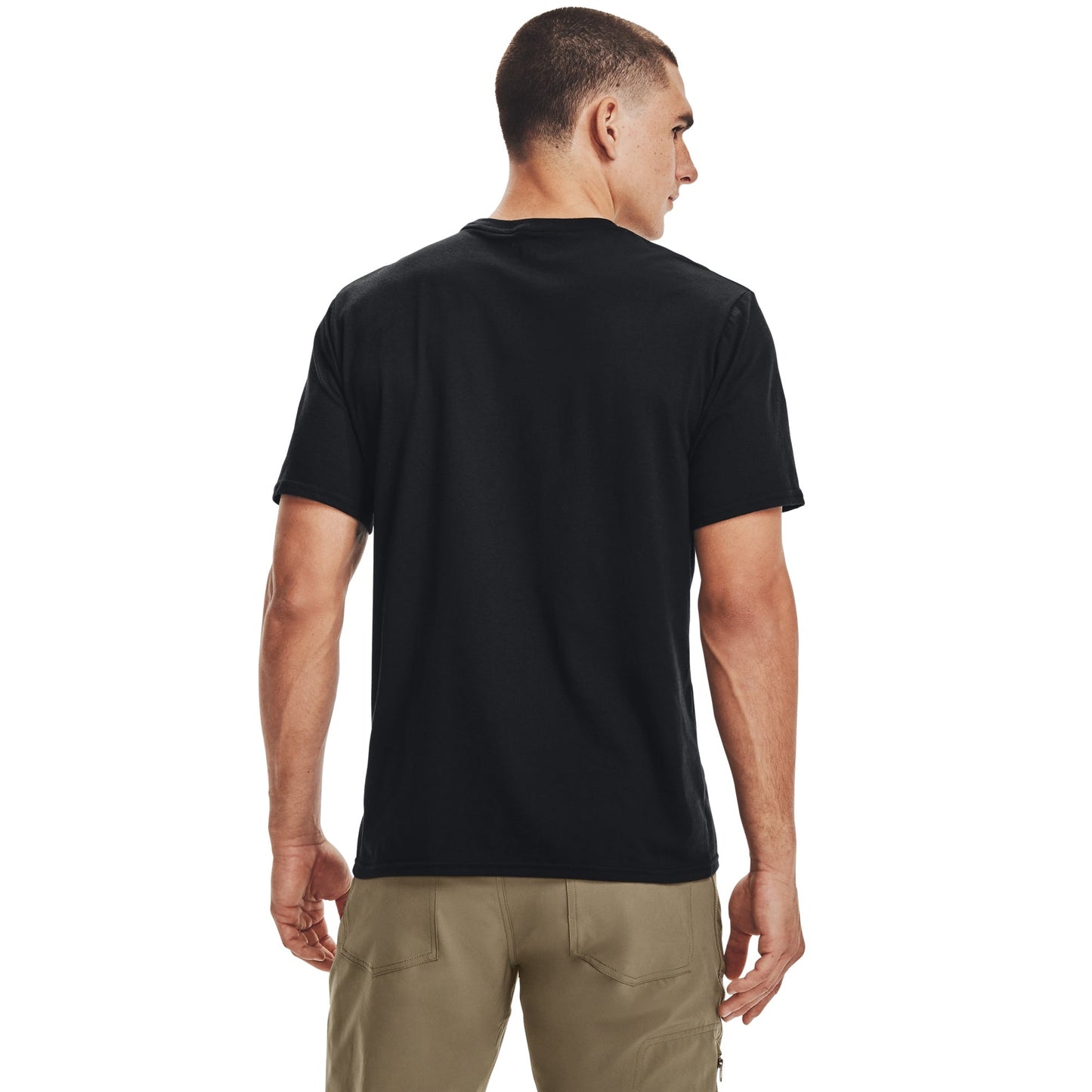 Under Armour Mens UA Tactical Cotton T-Shirt - Black