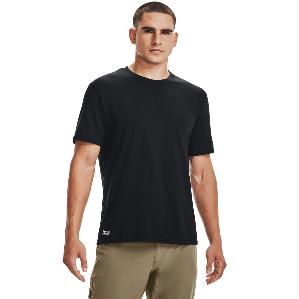 Under Armour Mens UA Tactical Cotton T-Shirt - Black