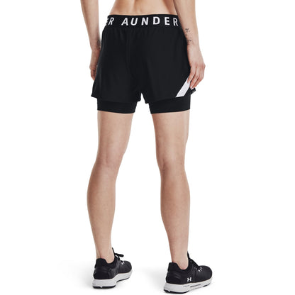 Under Armour Womens UA Core 2 In 1 Play It Up Shorts - Black