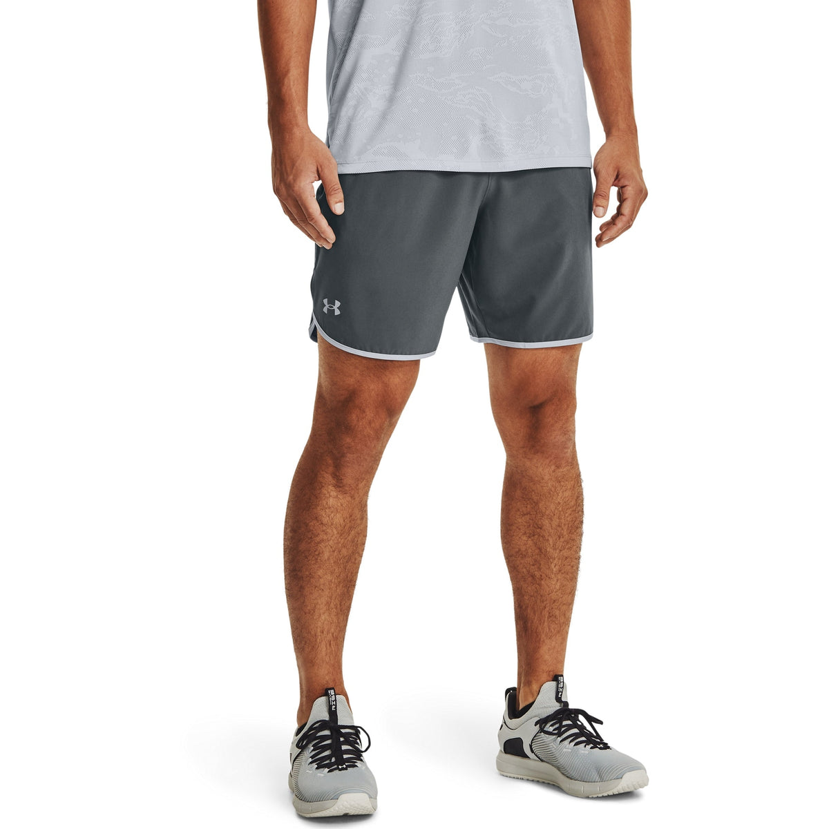 Under Armour Mens UA Hitt Woven Training Shorts - Pitch Gray