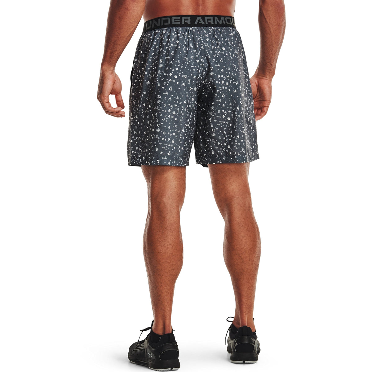 Under Armour Mens UA Woven Adapt Shorts - Pitch Gray/Black