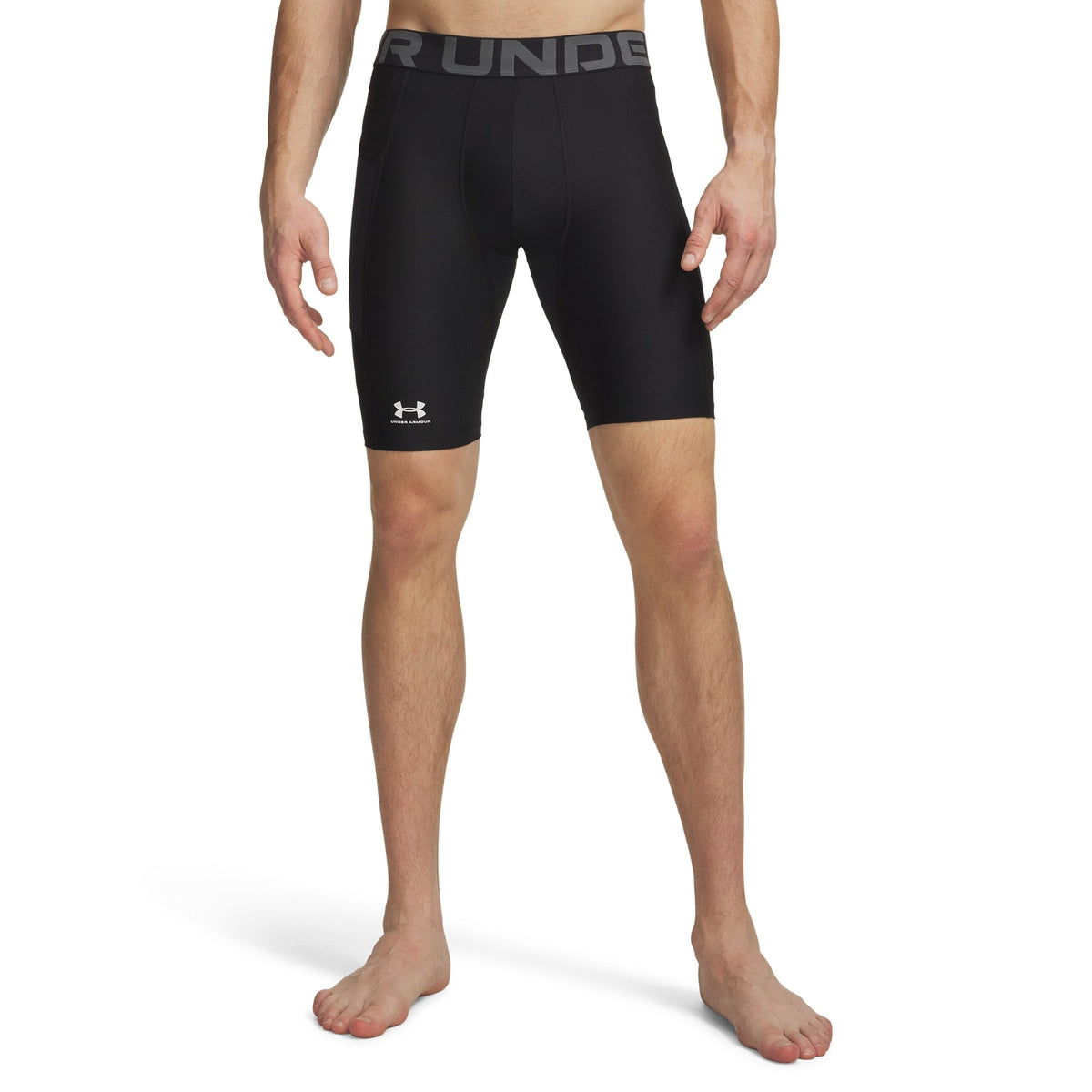 Under Armour Mens UA Heatgear Pocket Long Shorts - Black