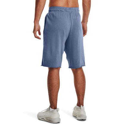 Under Armour Mens UA Rival Terry Shorts - Blue