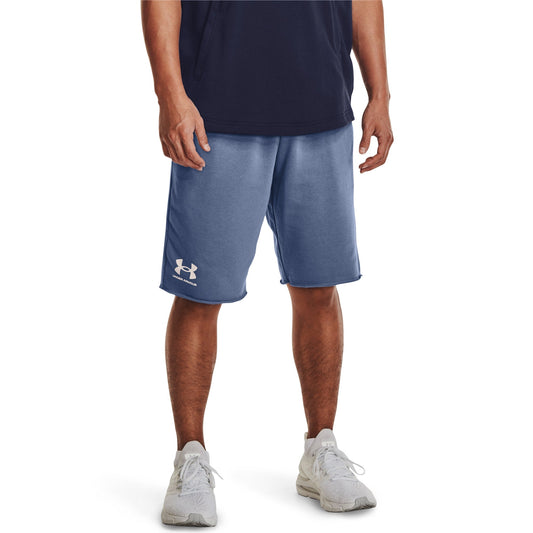 Under Armour Mens UA Rival Terry Shorts - Blue