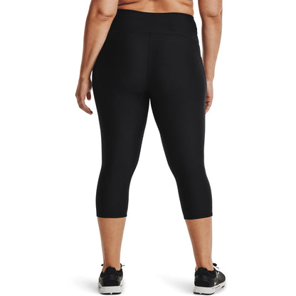 Under Armour Womens UA Heatgear Plus-Size Capris Pant - Black